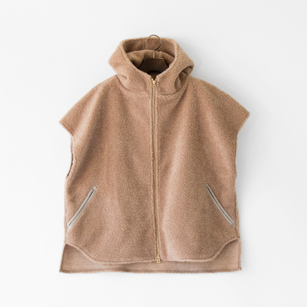 Beige Mポンチョ Boa Icing Poncho