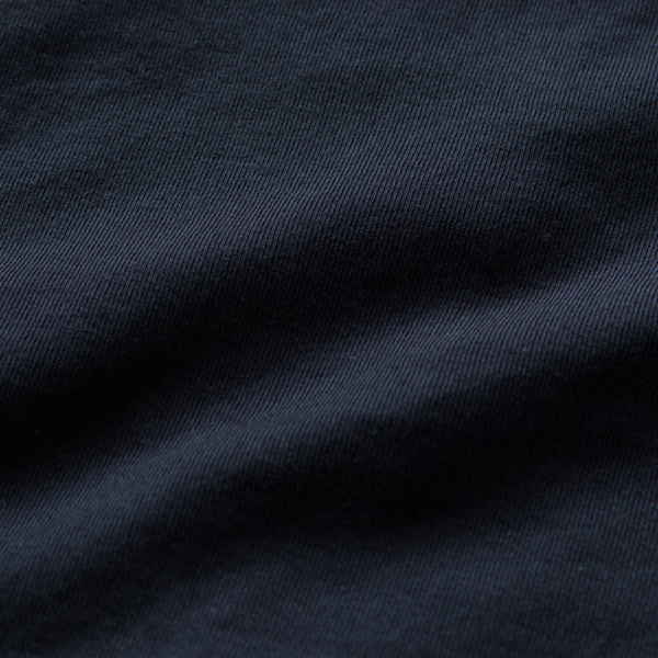 ドライタッチで涼しげな強撚コットン(NAVY)