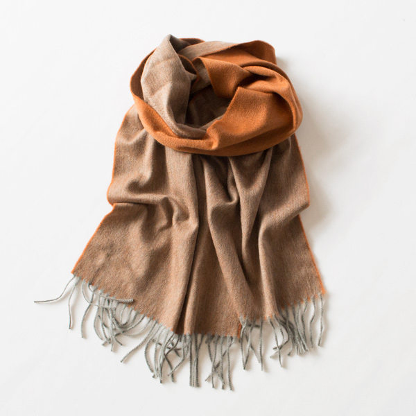 【予約】マフラー Arran Semi Reversible(Stone×White)