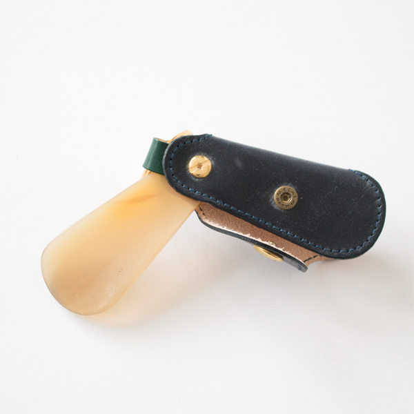 【別注】靴べら POCKET SHOE HORN(DARK BLUE/BOTTLE GREEN)