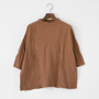 Cotton Silk Soft 天竺 モックネックTシャツ
