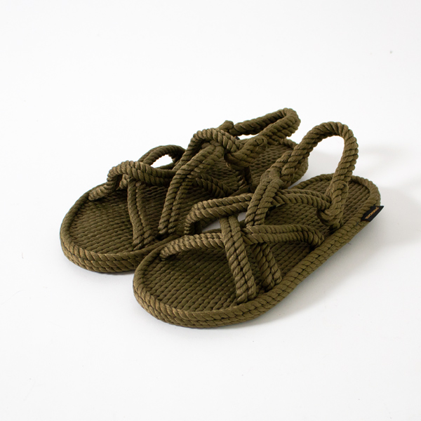 Khaki-37VEGAN ROPE SANDALS BODRUM