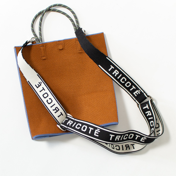 【受発注】ペーパーニット トートバッグ(SMALL/BROWN)との組み合わせ(LOGO)