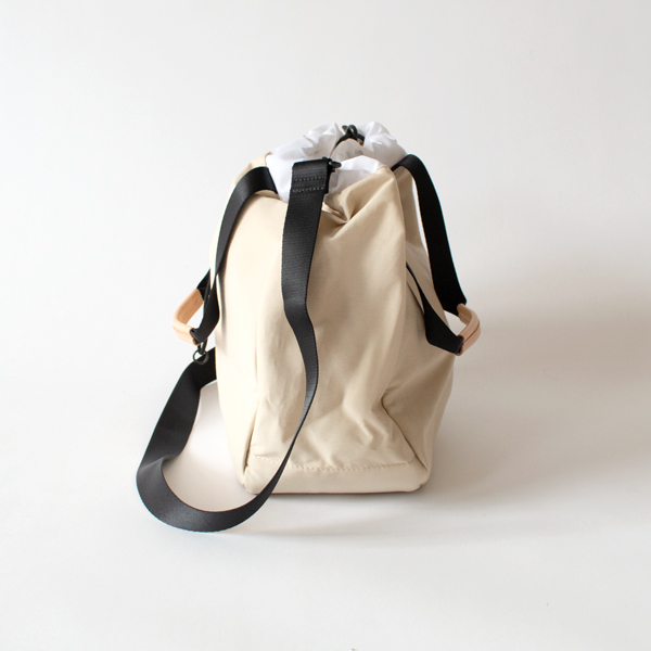 【別注】トートバッグ 2WAY DRAWSTRING TOTE LIGHT BEIGE