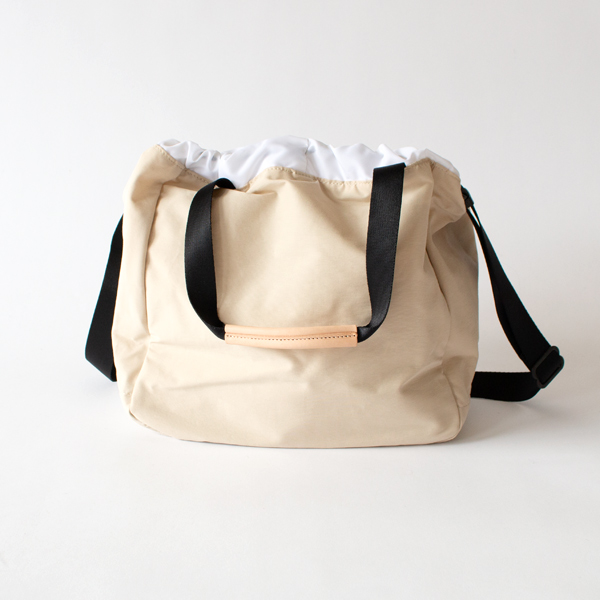 【別注】トートバッグ 2WAY DRAWSTRING TOTE LIGHT BEIGE