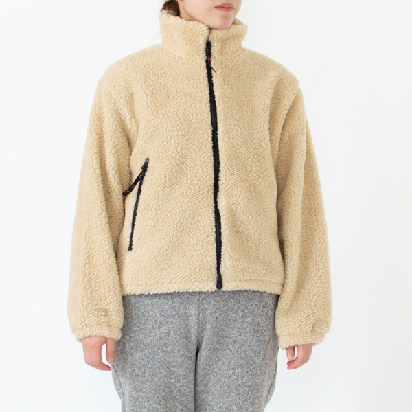 フリースジャケットショートレングス	Natural-1(身長162cm)