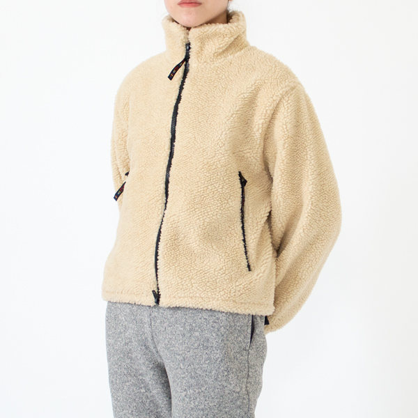 フリースジャケットショートレングス	Natural-1(身長162cm)