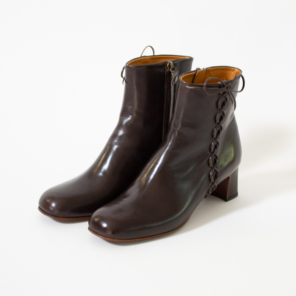 24chausser サイドレ-スアップブ-ツC-2331 DBR