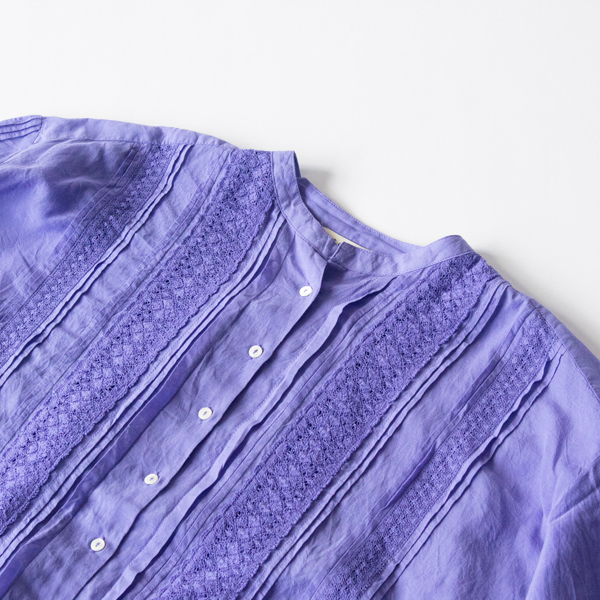 ピンタックブラウス	LAVENDER
