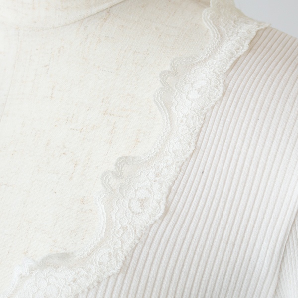 レース部分もちくちくしません（NEW WHITE）