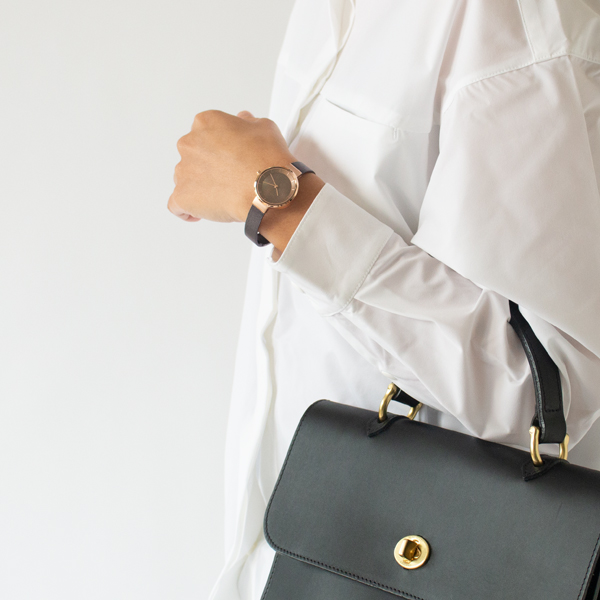 BERING Solar レディース腕時計(BROWN ROSEGOLD)