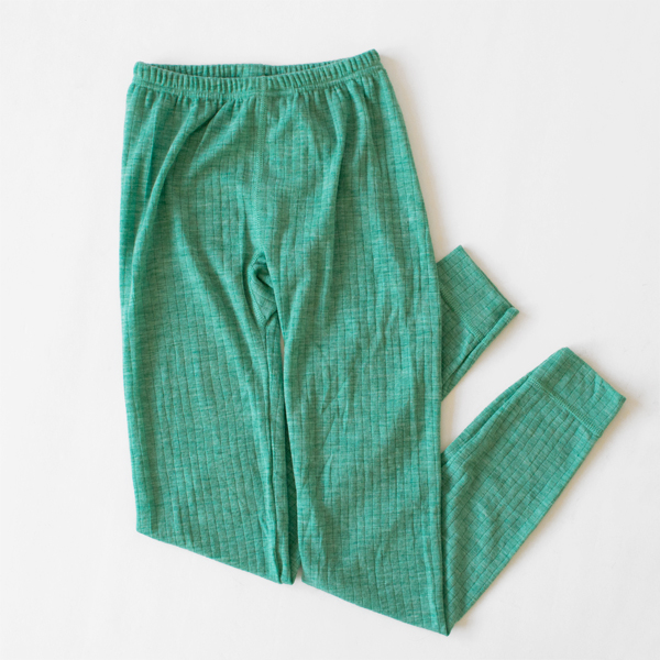 限定色 ウール レギンス NEEDLE DROP WOOL(GREEN)