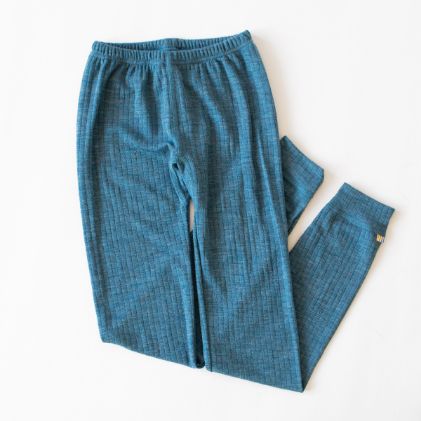 限定色 ウール レギンス NEEDLE DROP WOOL(BLUE)