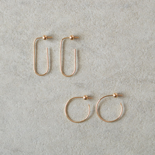 【受発注】HOOP PIERCES 10K GOLD（ペア）※12月上旬発送予定 
