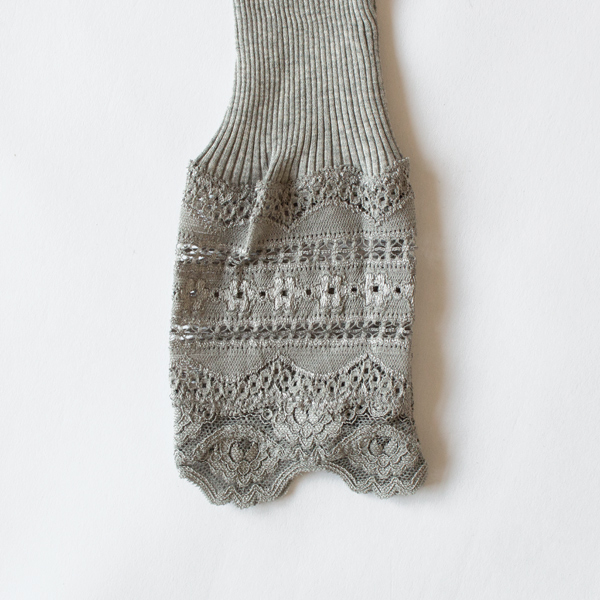 シルクレース ロングスリーブ	LIGHT GREY MELANGE