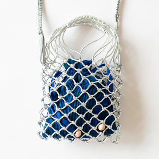 ショルダーバッグ MACRAME SILVER with pouch 
