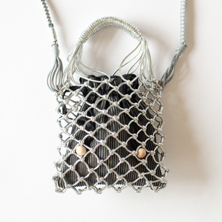 ショルダーバッグ MACRAME SILVER with pouch 
