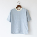 ナローボーダー　クルーネック半袖Tシャツ