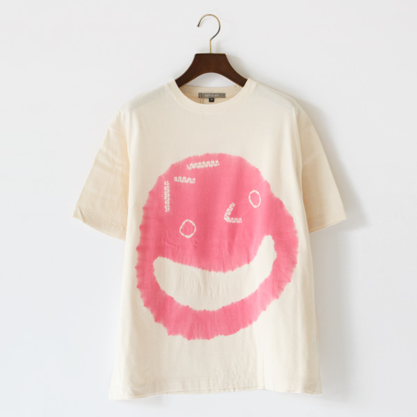 Pink Lコットンジャ-ジ-絞り染めTシャツ Pink Lコットンジャ-ジ-絞り染めTシャツ