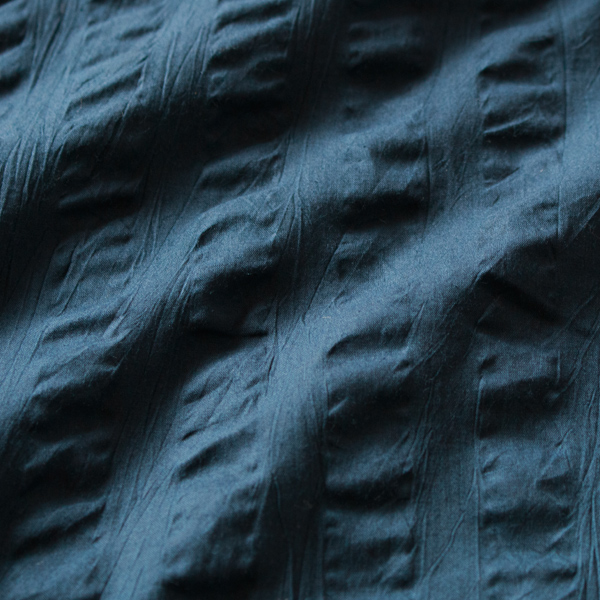 ぽこぽこと立体感のある涼しい生地(NAVY)