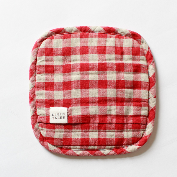 ポットマット（Red Gingham）