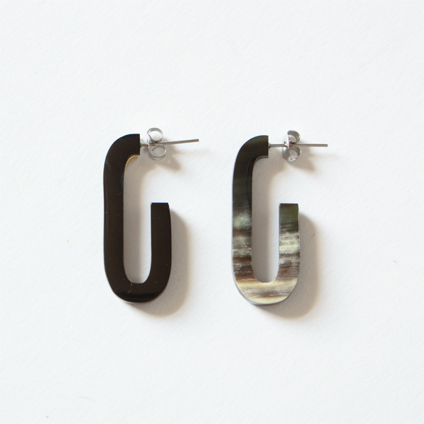 Horn Earrings(Oblong Horn)