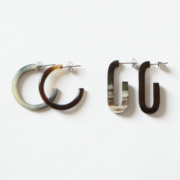 Horn Earrings(Oblong Horn)