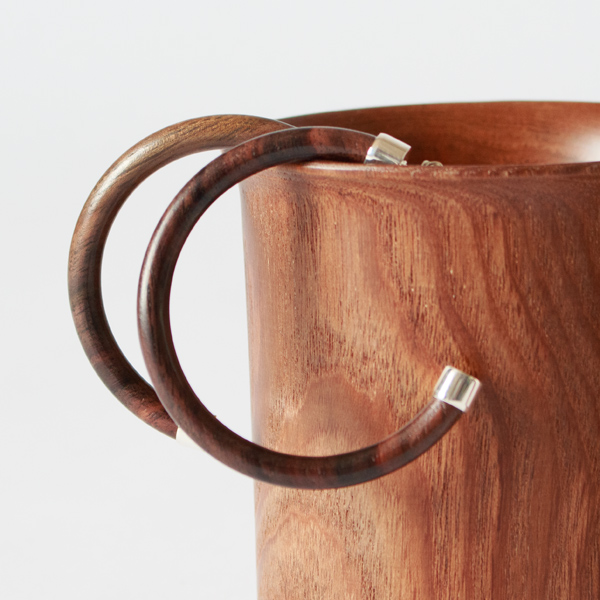 Wood Earrings(Rounded Hoop)