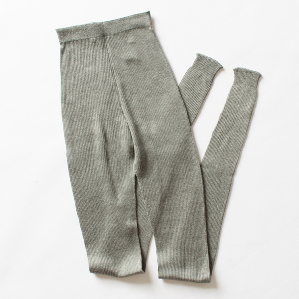 シルクレギンス10分丈(GRAY)