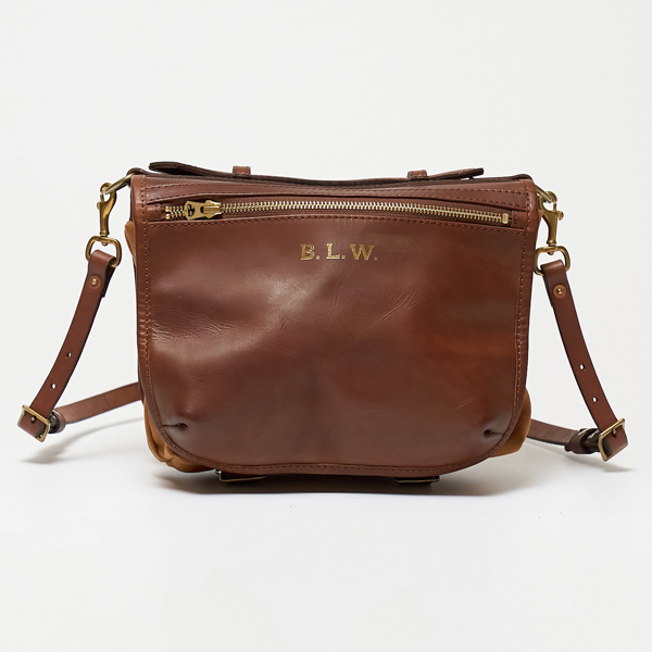 ショルダーバッグ LEATHER WANDER PANNIER BAG SMALL（CAMEL）