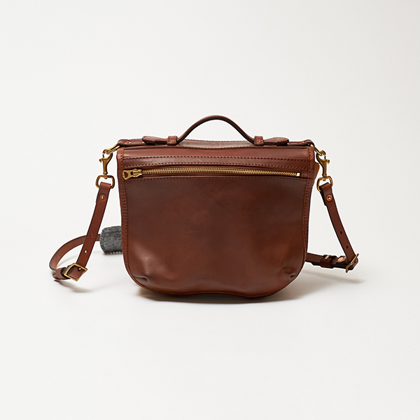 ショルダーバッグ LEATHER WANDER PANNIER BAG SMALL（CAMEL）