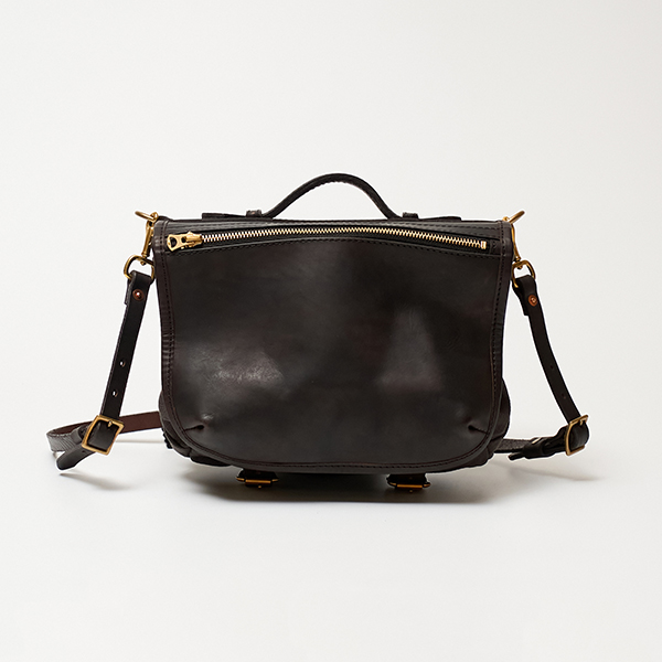 ショルダーバッグ LEATHER WANDER PANNIER BAG SMALL(BLACK)