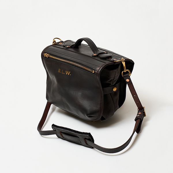 ショルダーバッグ LEATHER WANDER PANNIER BAG SMALL(BLACK)