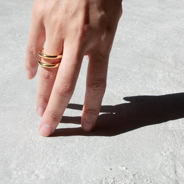 TWINED TUBE RING（リング）(18KGold)