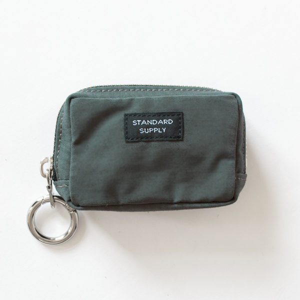 チャームポーチ SQUARE CHARM POUCH(STEEL GREY)