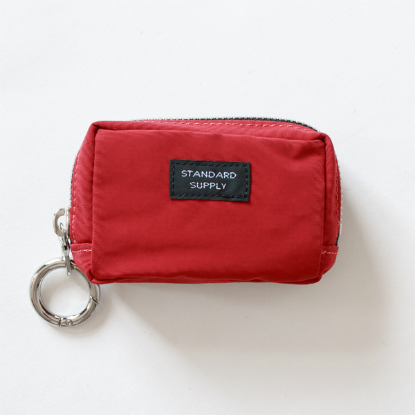 チャームポーチ SQUARE CHARM POUCH(RED)