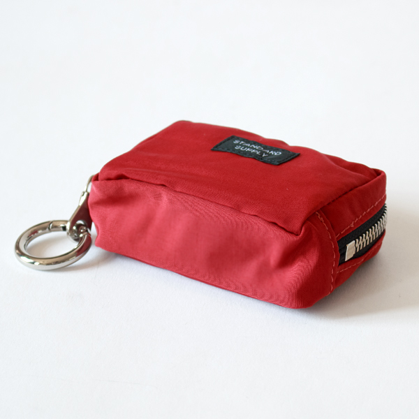 チャームポーチ SQUARE CHARM POUCH(RED)