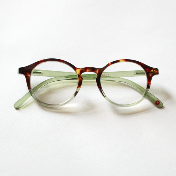 リーディンググラス A tortoise green