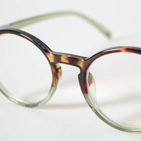 リーディンググラス A tortoise green