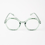 ブルーライトカットあり リーディンググラス EDGY clear/green