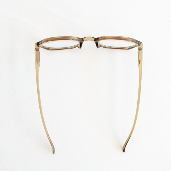ブルーライトカットあり リーディンググラス EDGY olive/brown