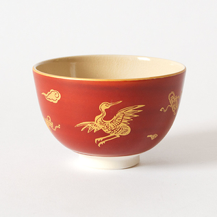 朱巻宝尽し抹茶碗