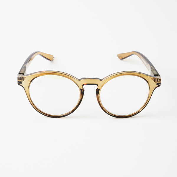 ブルーライトカットあり リーディンググラス CASUAL olive/brown