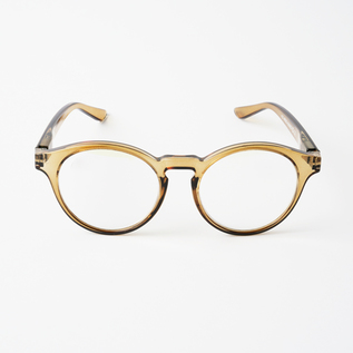 ブルーライトカットあり リーディンググラス CASUAL olive/brown