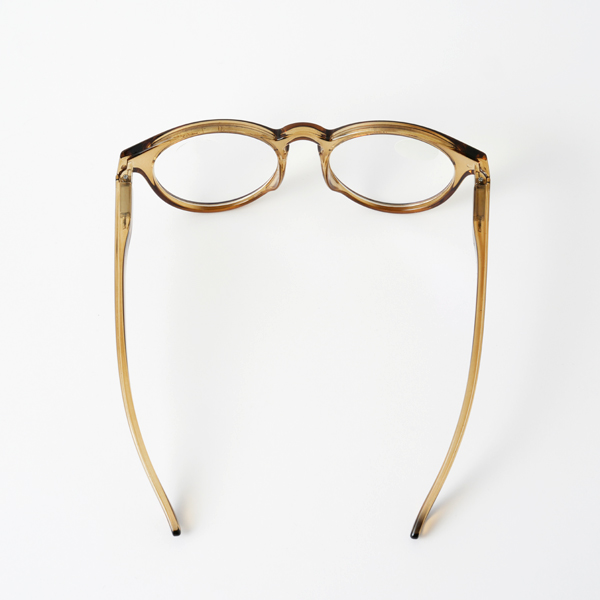 ブルーライトカットあり リーディンググラス CASUAL olive/brown