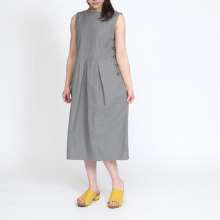 コットンリネン バックサテンワンピース Le Minor ルミノア 愛着を持ってずっと使いたいモノを集めたセレクトショップ ｚｕｔｔｏ