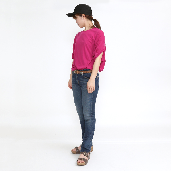 smoothday スムースデイ　草木染め　Vネック　Tシャツ コズモラマ オーバーTシャツ／smoothday（スムースデイ）｜愛着