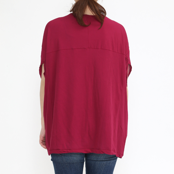 smoothday スムースデイ　草木染め　Vネック　Tシャツ コズモラマ オーバーTシャツ／smoothday（スムースデイ）｜愛着