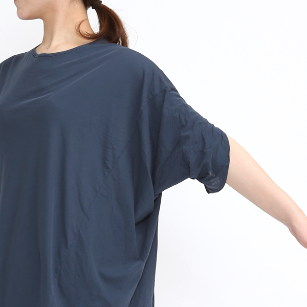 smoothday スムースデイ　草木染め　Vネック　Tシャツ コズモラマ 切り替えTシャツ／smoothday（スムースデイ）｜愛着