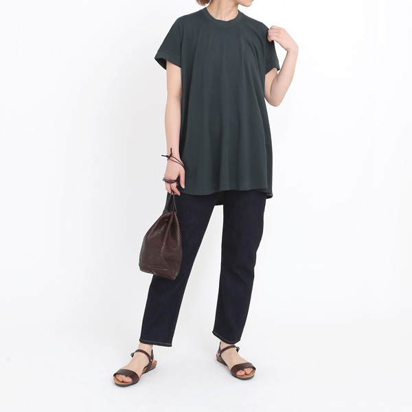 ペルー綿 チュニック丈Tシャツ／FACTORY（ファクトリー）｜愛着